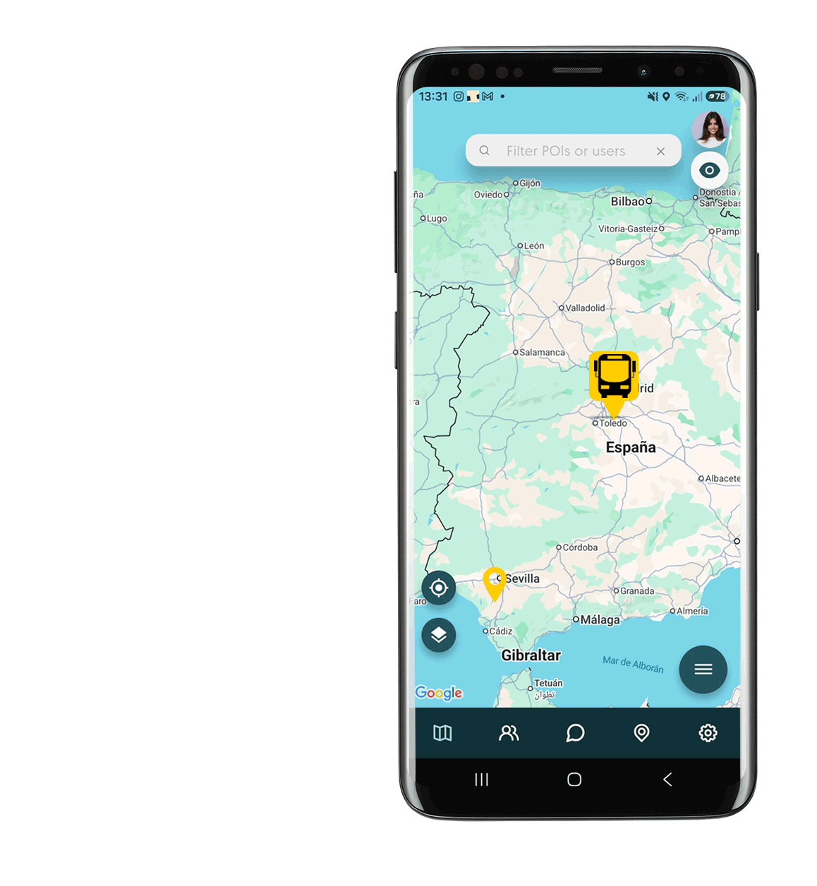 Excursiones escolares con seguimiento y comunicación en tiempo real